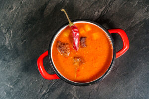 Paprika Kitchen & Bar magyar étterem Budapest Traditional Hungarian Goulash Soup – Paprika Kitchen & Bar